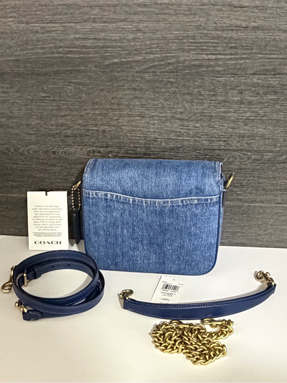 COACH Denim Cassie 19 Crossbody Bag - Picture 9 of 10